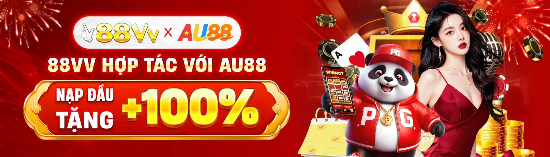 Banner 88VV về Slot, Nổ hũ và Game bài